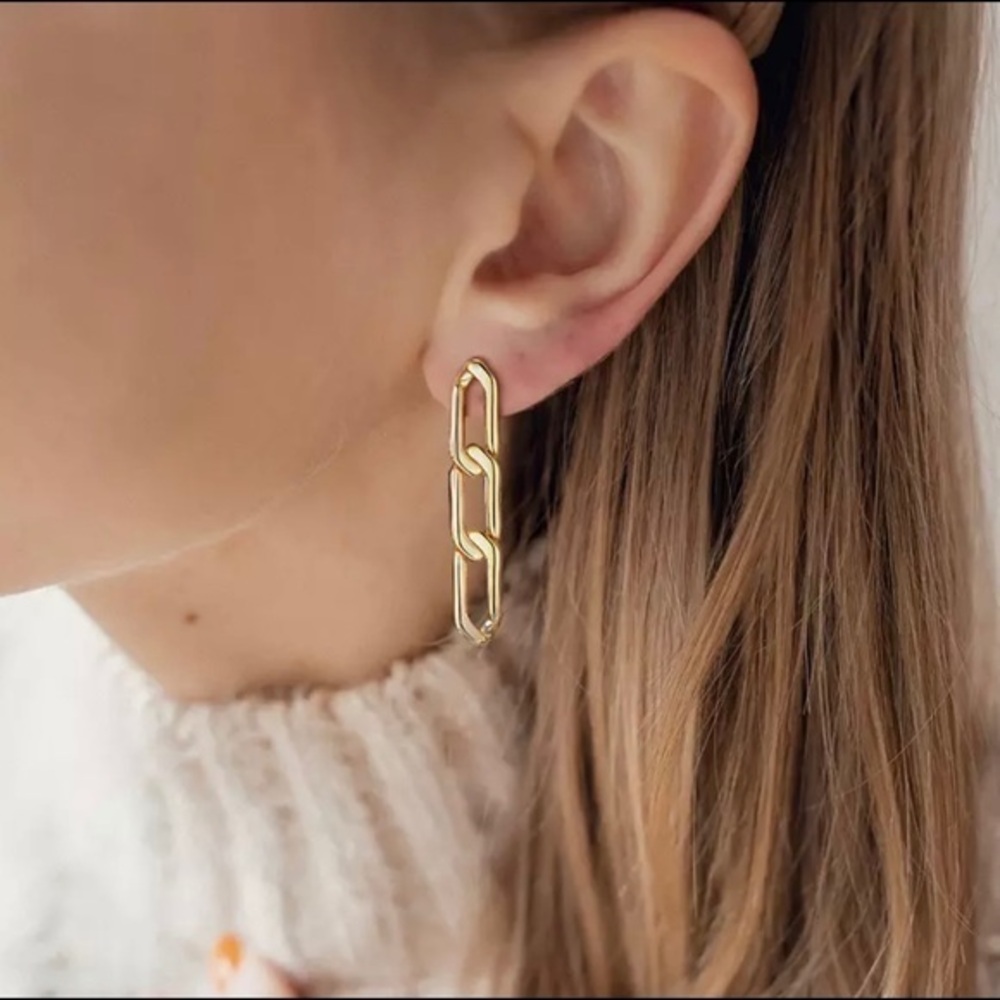 Chain Link Dangling Earrings